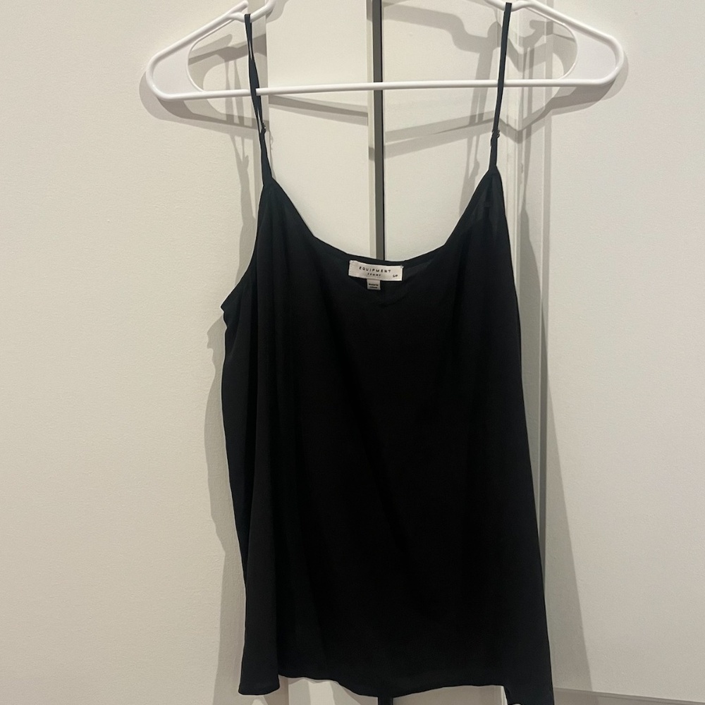 EQUIPMENT Femme Black Silk Tank Top Blouse S